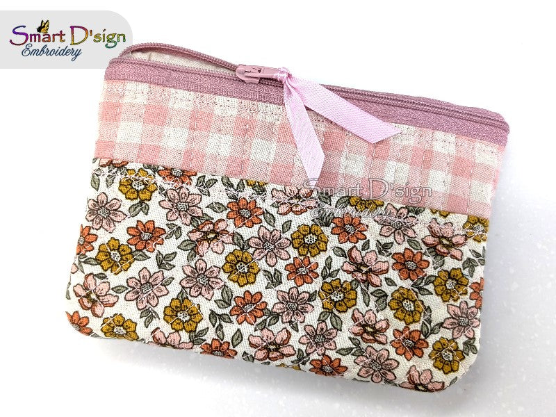 ITH TOP STRIPE QUILTED ZIPPER BAG – 11 Hoop Sizes & Bundle Option