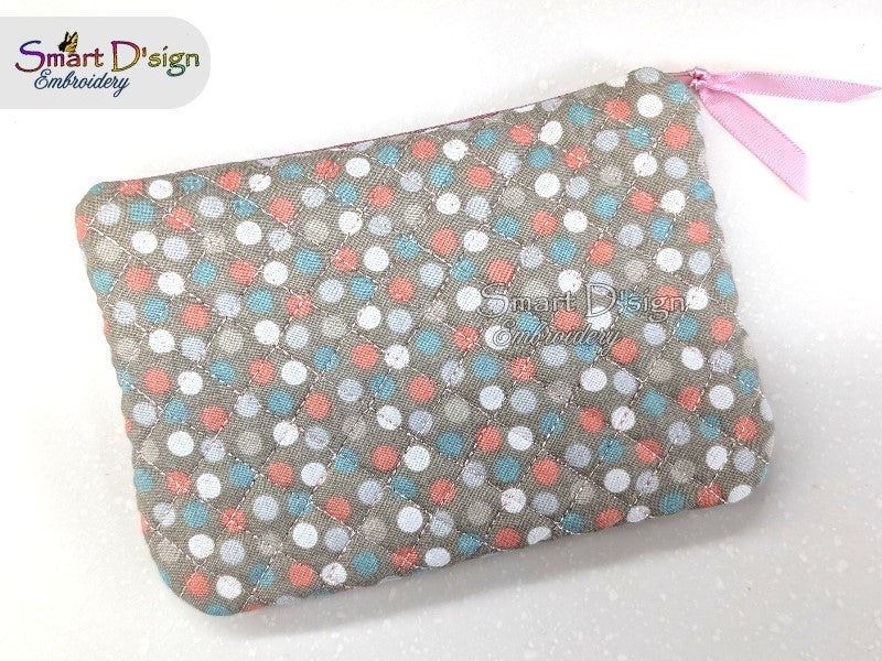 ITH TOP STRIPE QUILTED ZIPPER BAG – 11 Hoop Sizes & Bundle Option