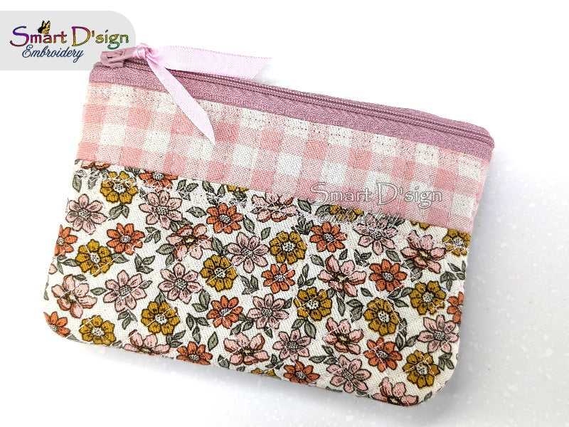 ITH TOP STRIPE QUILTED ZIPPER BAG – 11 Hoop Sizes & Bundle Option