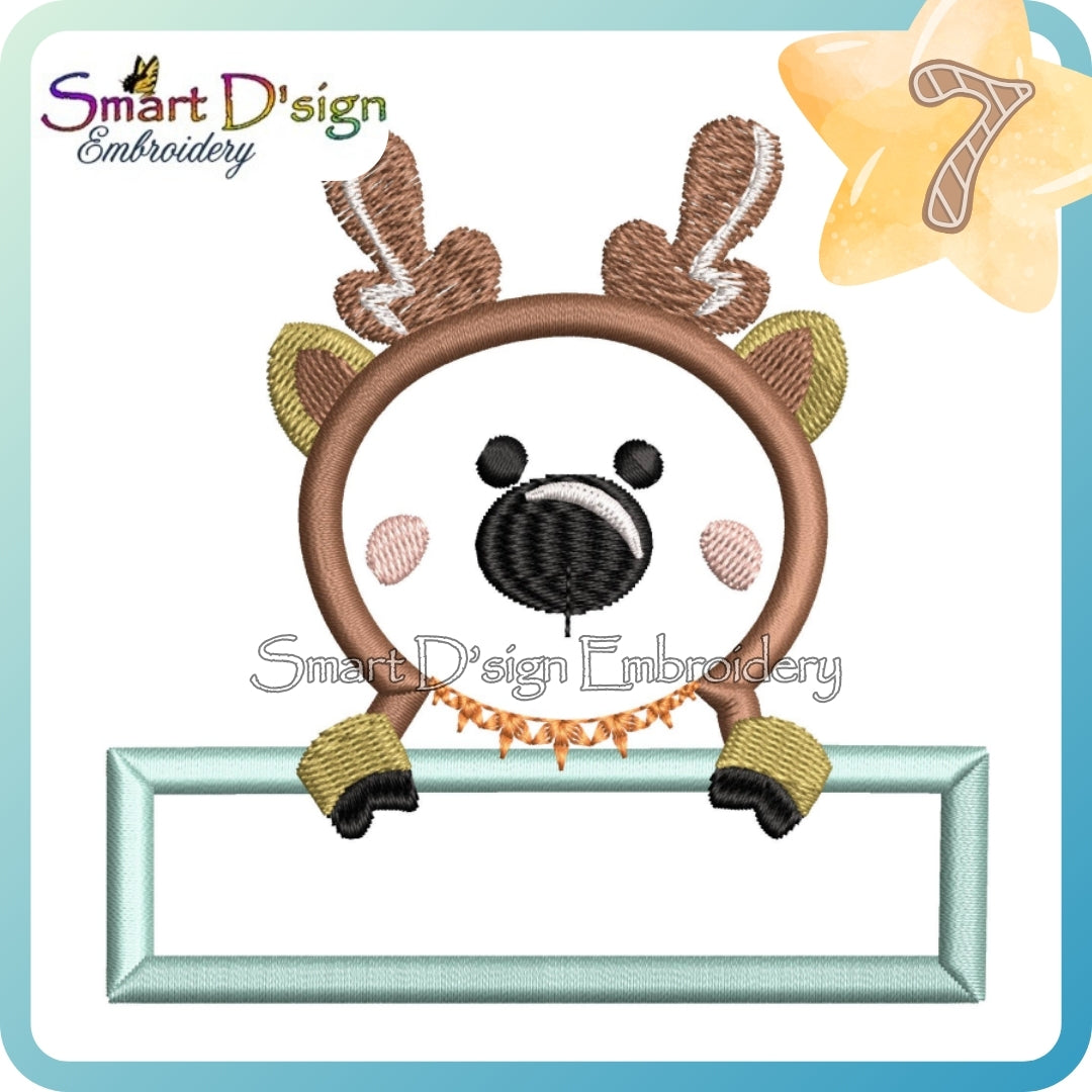 Reindeer Head Appliqué