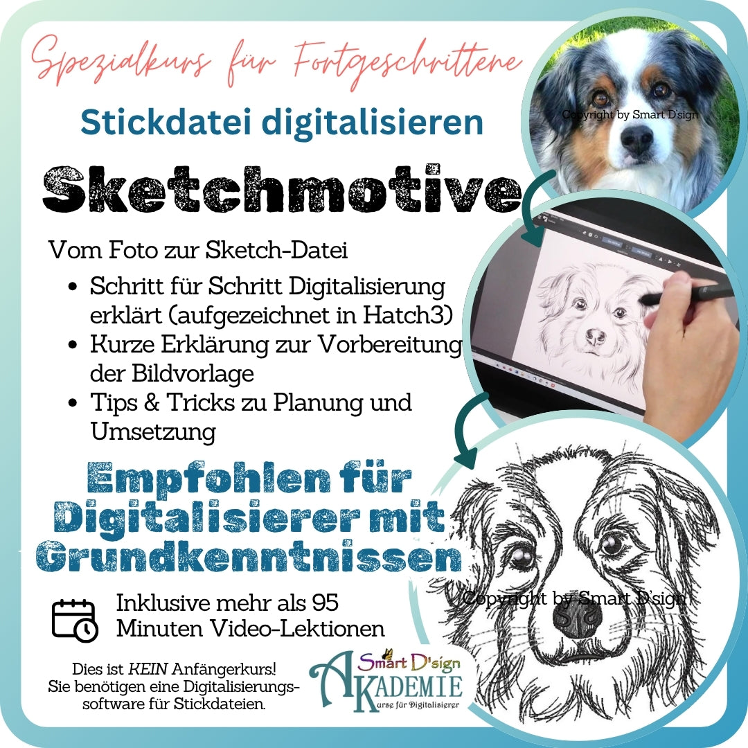 SKETCH-MOTIVE digitalisieren | Kurs für Fortgeschrittene