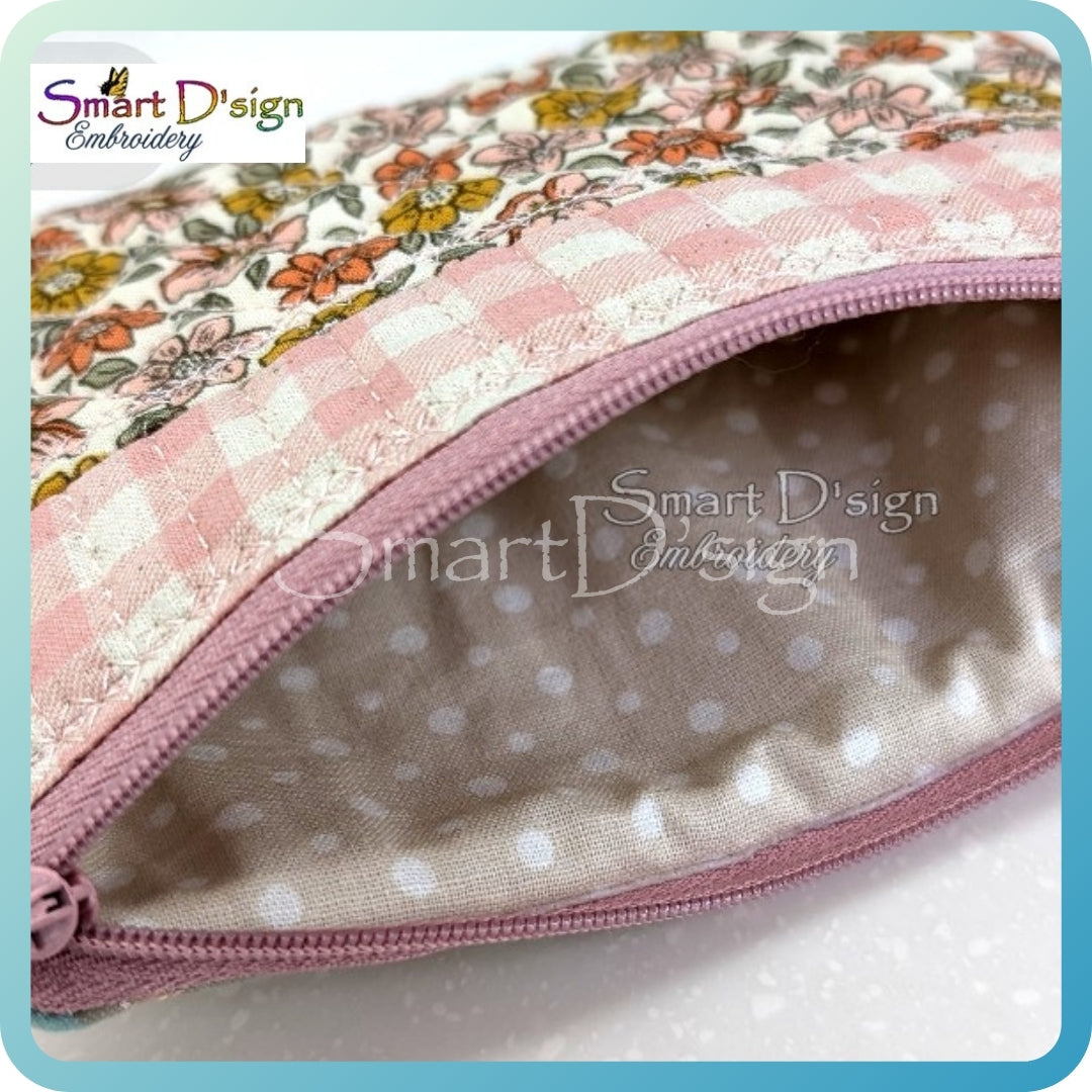 ITH TOP STRIPE QUILTED ZIPPER BAG – 11 Hoop Sizes & Bundle Option