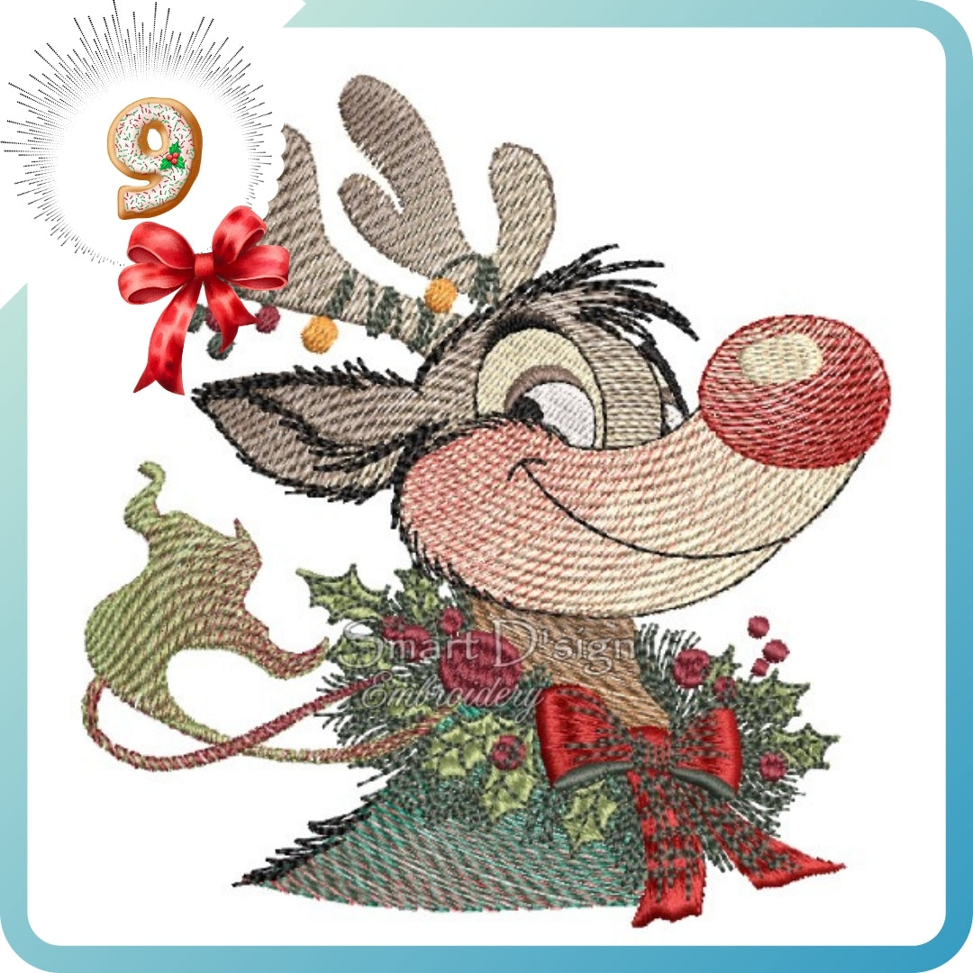 SMILING REINDEER DANCER