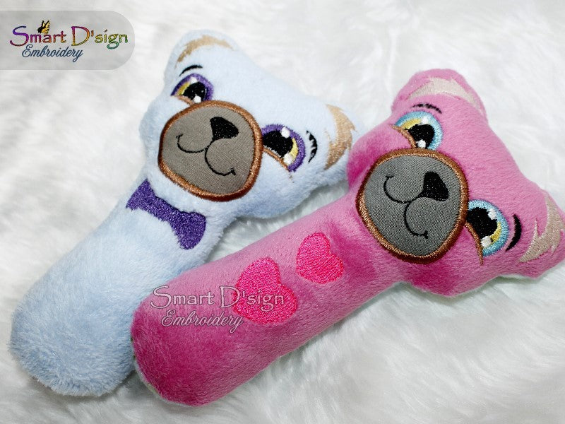 ITH SET 4x TEDDY BÄR BABY RASSEL