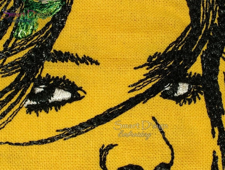 CARIBBEAN BEAUTY - Woman Portrait - Doodle Sketch Design