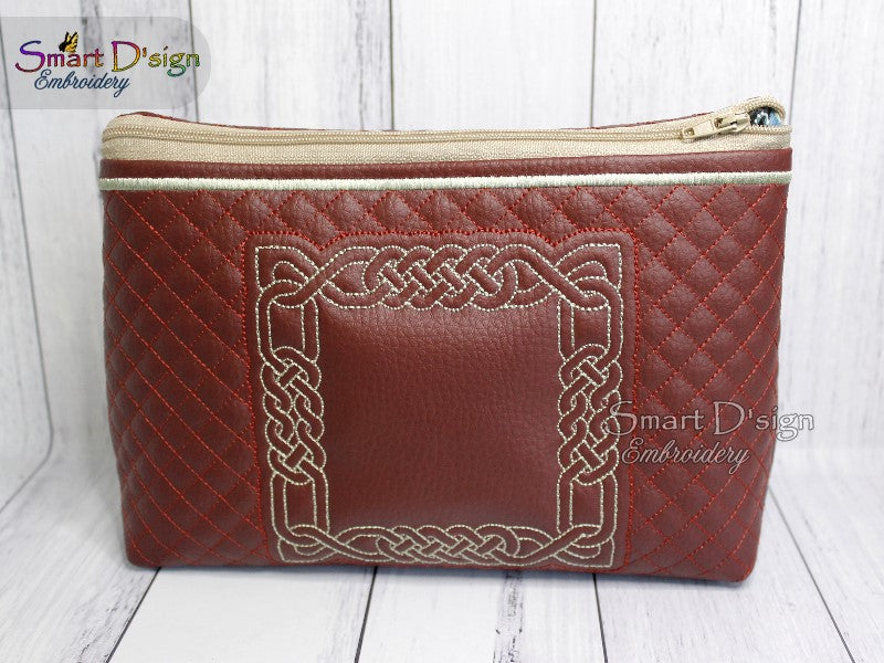 KELTISCHER KNOTEN - ITH QUILT REISSVERSCHLUSS TASCHE