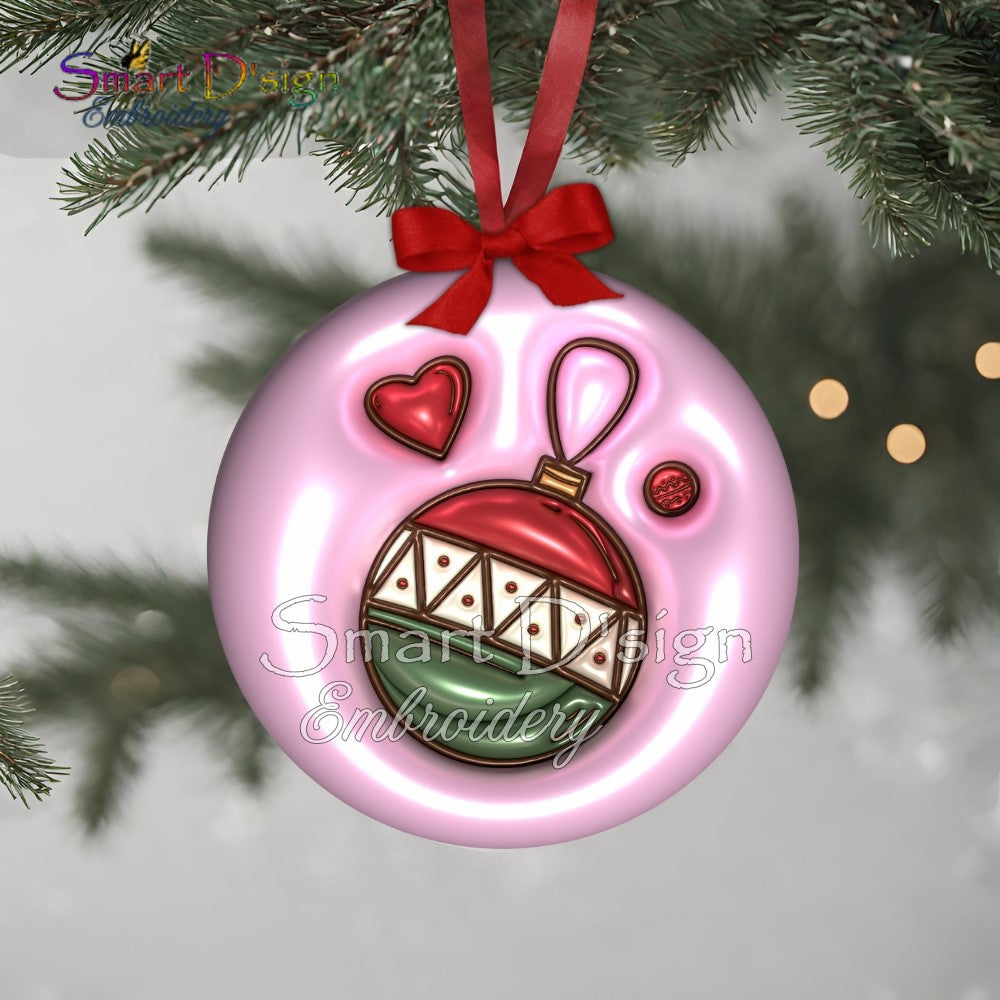 PUFFY JELLY CHRISTMAS ORNAMENTS - Set 1