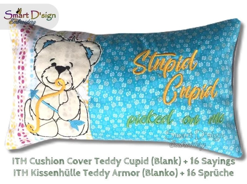 TEDDY ARMOR 02 - VALENTINES Kissenhülle ITH Set