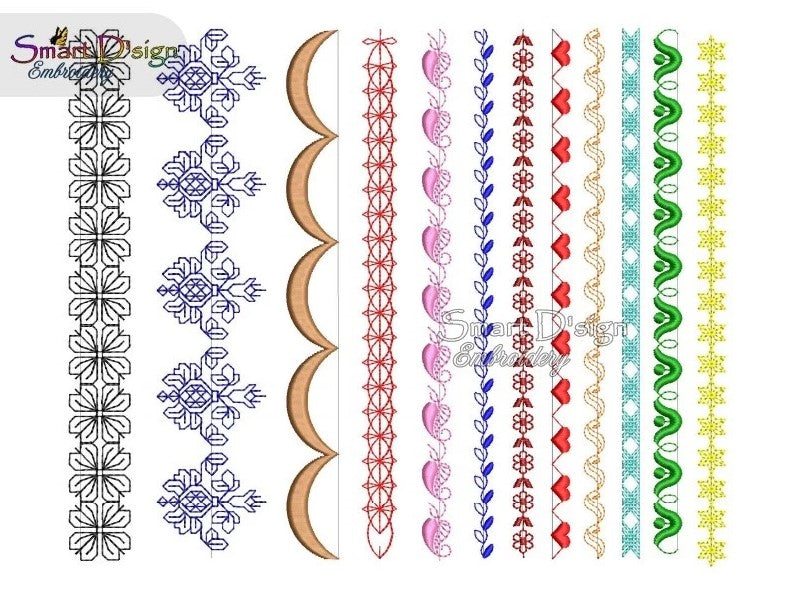 12 DEKORATIVE MOTIVSTICHE PAKET18 cm