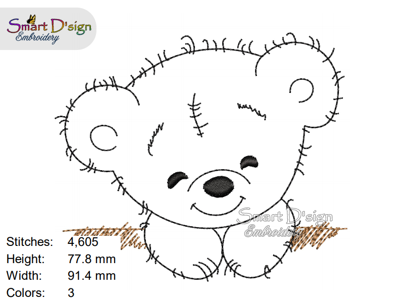 TEDDY Fransen-Doodle-Applikation