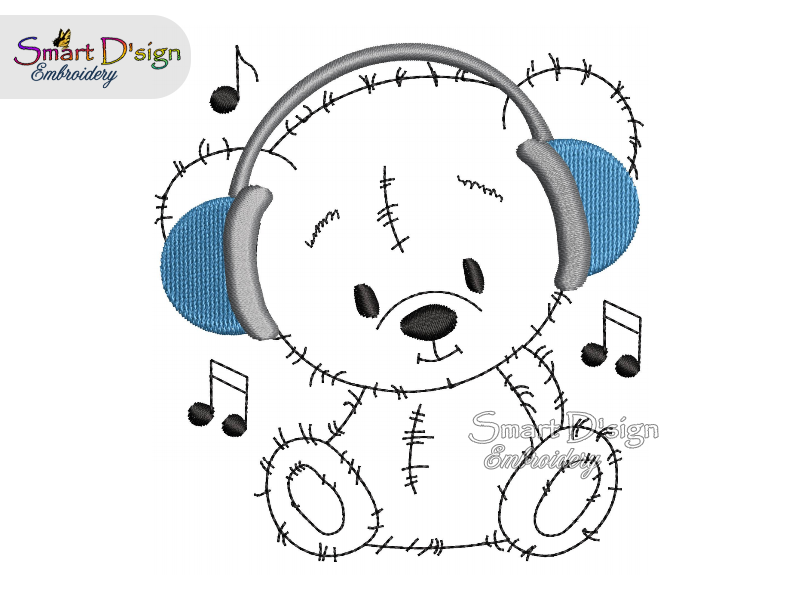 TEDDY Fransen-Doodle-Applikation