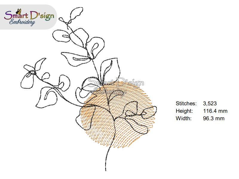 OUTBACK BLUME Nr.9 Line Art