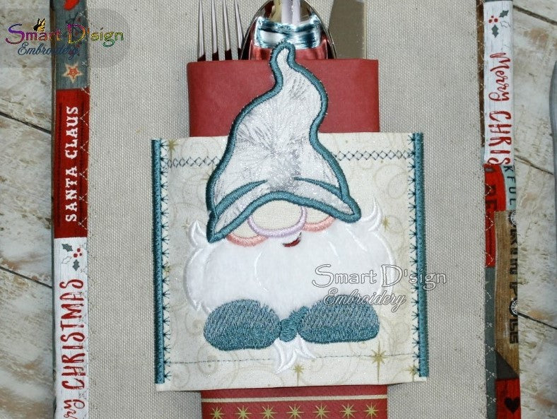 CUTLERY HOLDER ITH - with APPLIQUE GNOME No. 4