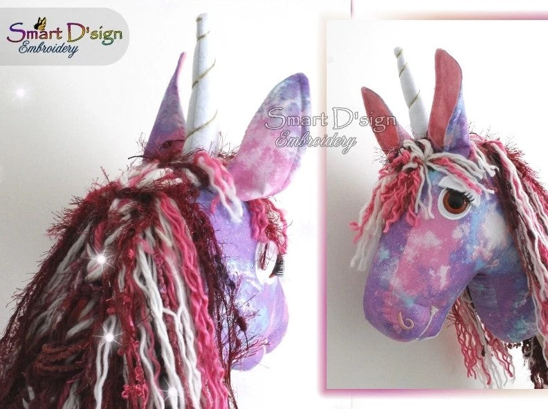 DIY Hobby Horse Sewing Pattern with Embroidery Files, Build your own Unicorn or Hobby Horse