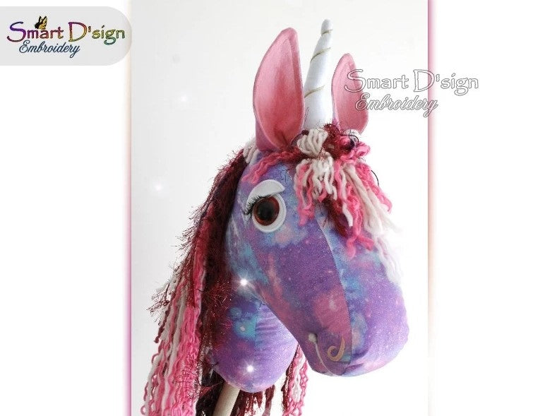 DIY Hobby Horse Sewing Pattern with Embroidery Files, Build your own Unicorn or Hobby Horse
