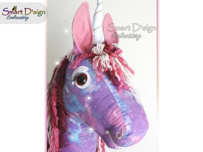 DIY Hobby Horse Sewing Pattern with Embroidery Files, Build your own Unicorn or Hobby Horse