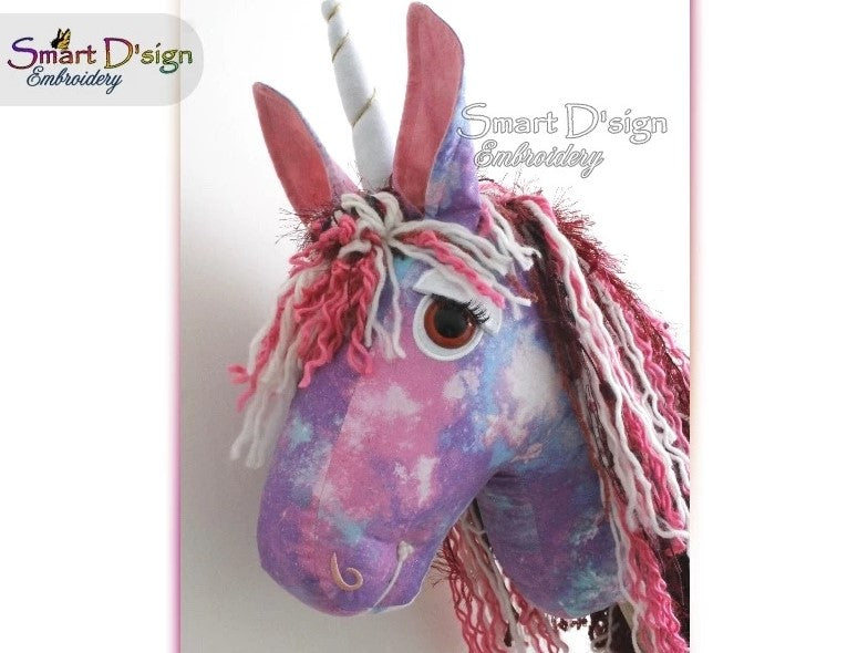DIY Hobby Horse Sewing Pattern with Embroidery Files, Build your own Unicorn or Hobby Horse
