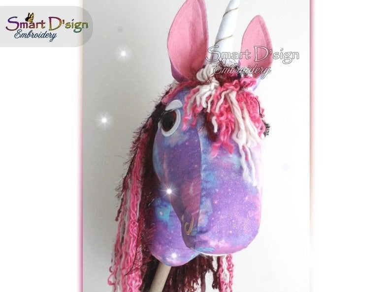 DIY Hobby Horse Sewing Pattern with Embroidery Files, Build your own Unicorn or Hobby Horse