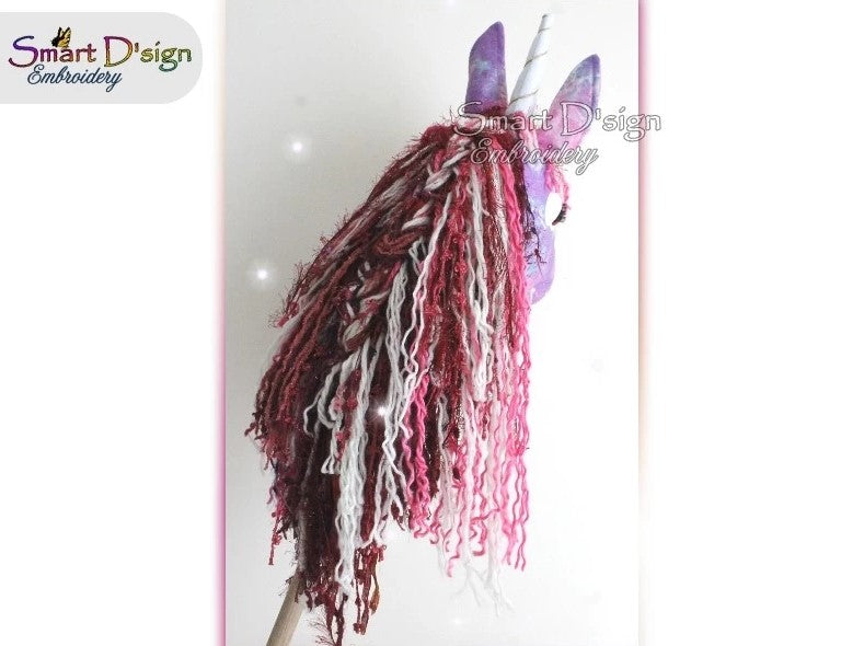 DIY Hobby Horse Sewing Pattern with Embroidery Files, Build your own Unicorn or Hobby Horse
