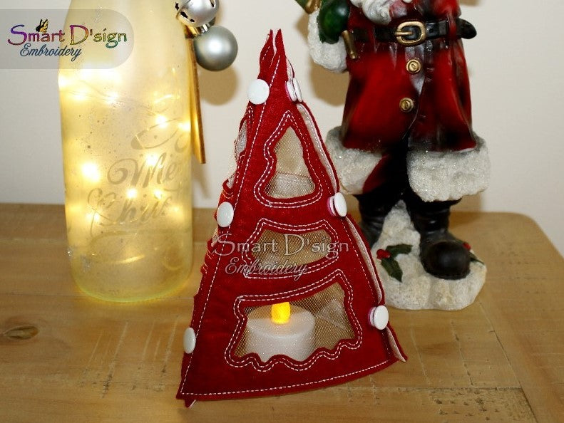 ITH 3D WEIHNACHTSBAUM für LED Teelichter