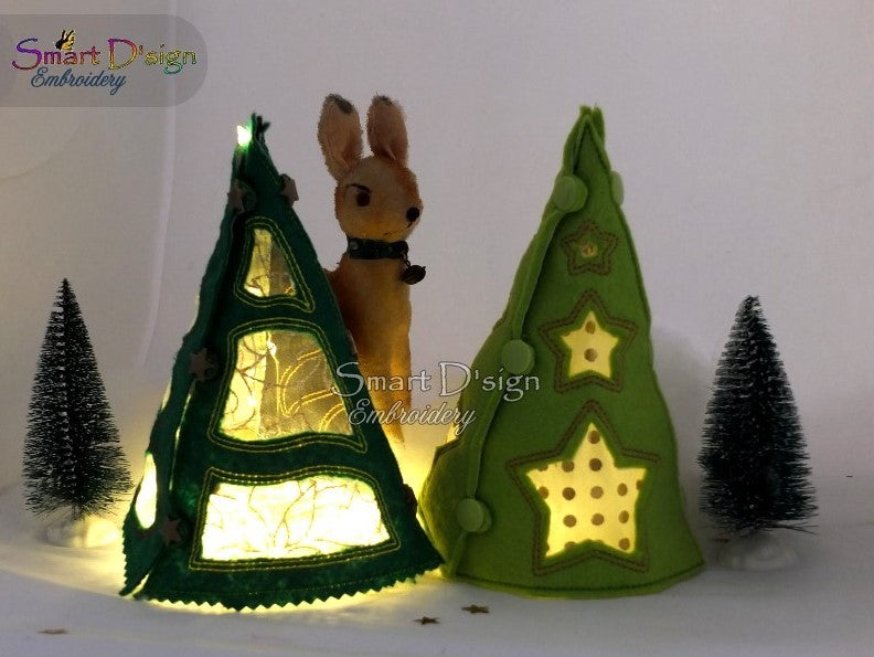 ITH 3D WEIHNACHTSBAUM für LED Teelichter