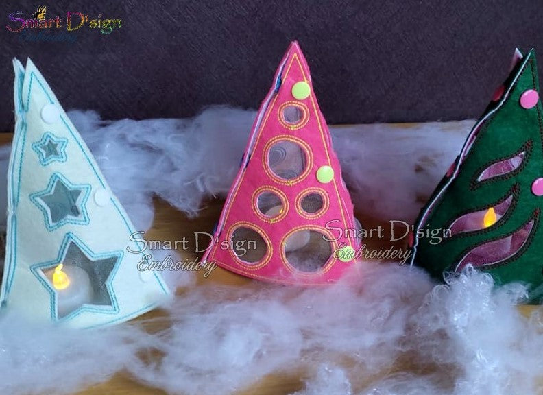 ITH 3D WEIHNACHTSBAUM für LED Teelichter