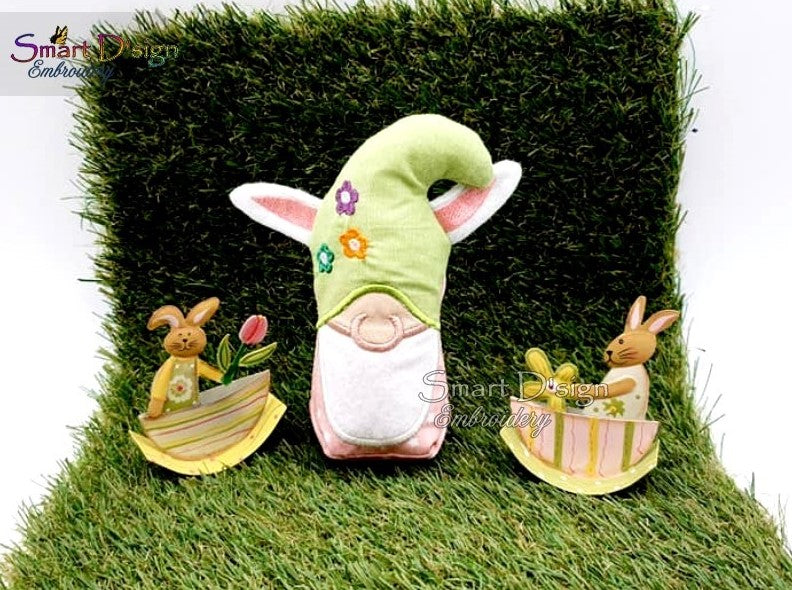 ITH FREE-STANDIG EASTER / SPRING GNOME