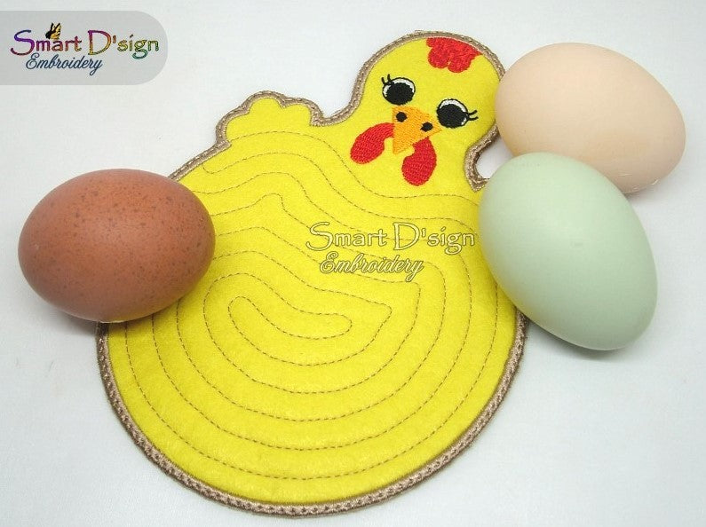 ITH HUHN & EI Untersetzer / Topflappen