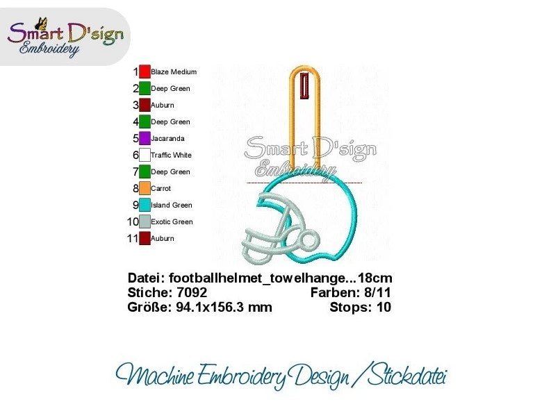 ITH AMERICAN FOOTBALL HELMET Towel Hanger
