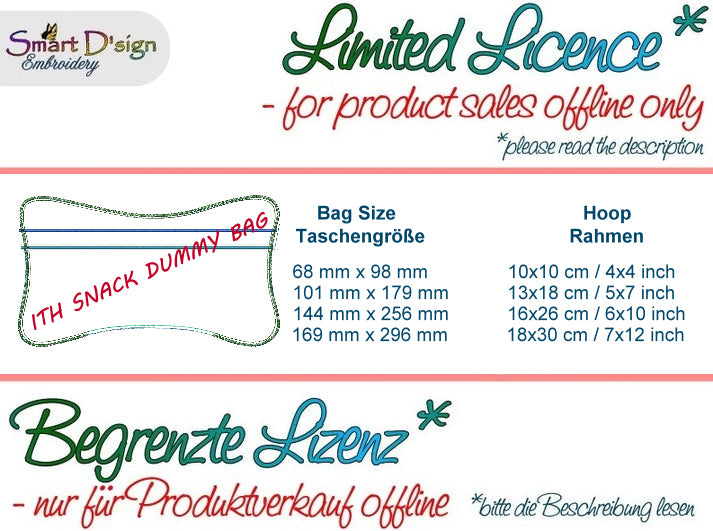 LICENCE for BLANK ITH SNACK DUMMIES