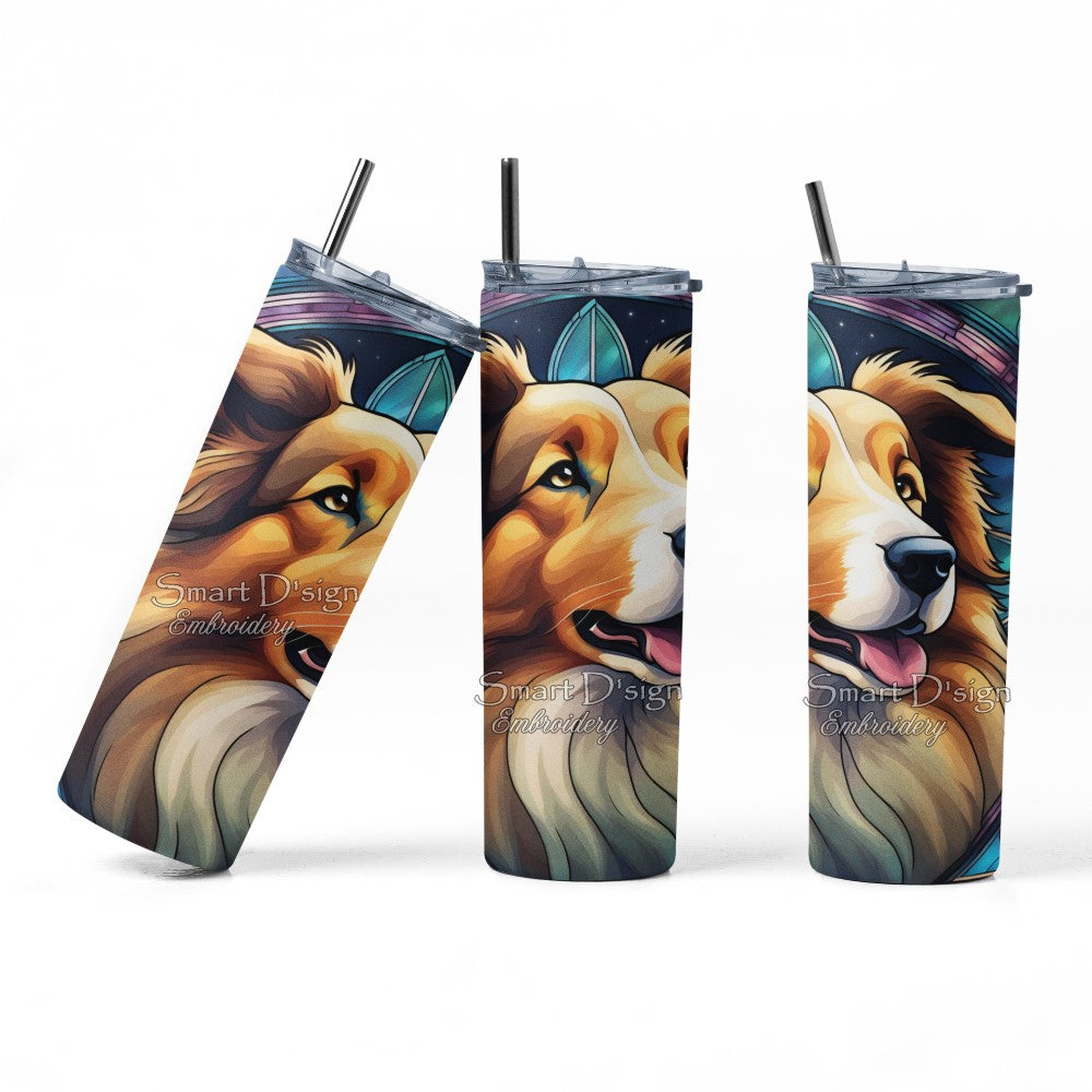 ROUGH COLLIE - STAINED GLASS ARTWORK
