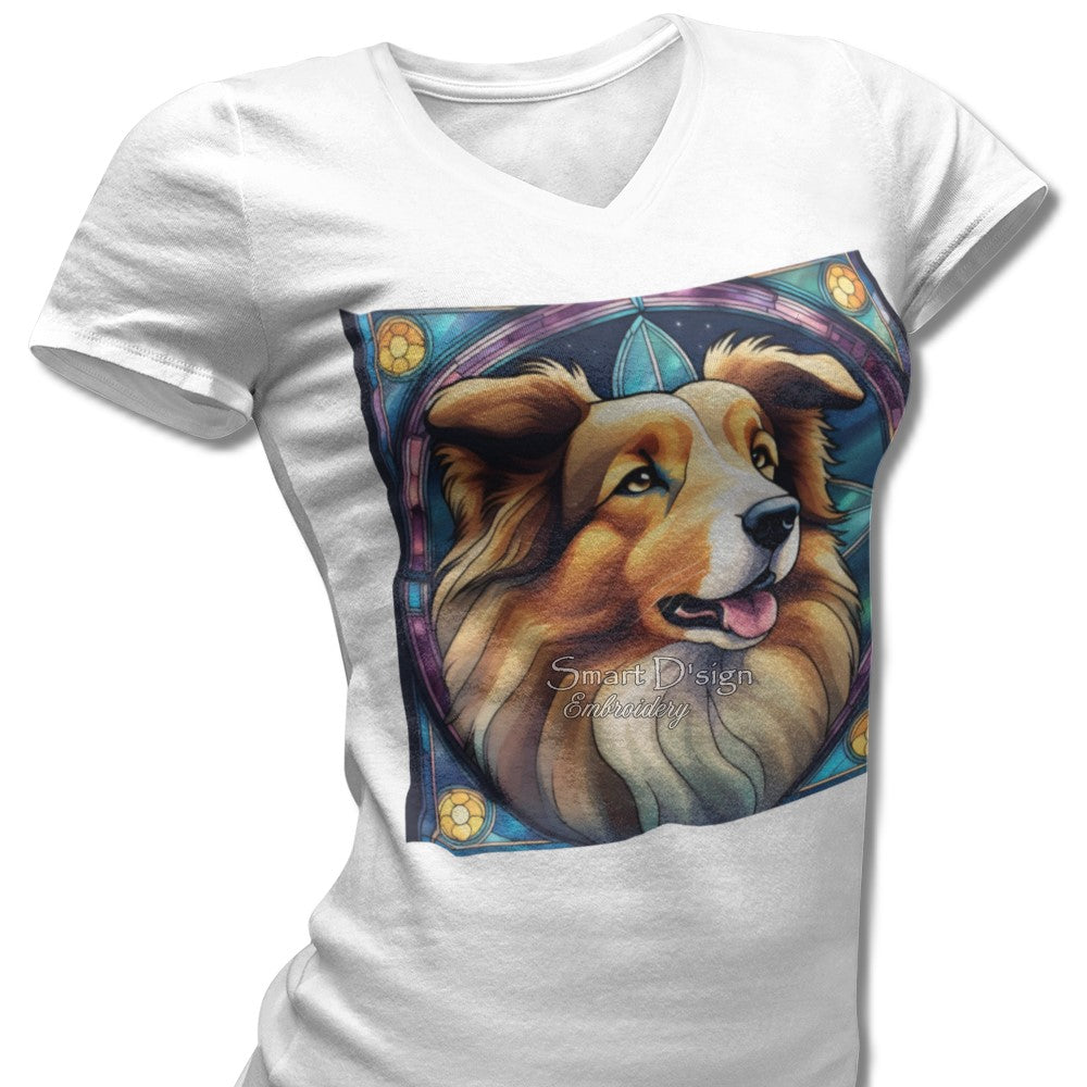 ROUGH COLLIE - STAINED GLASS ARTWORK