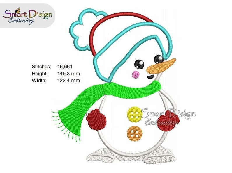 SNOWMAN APPLIQUE