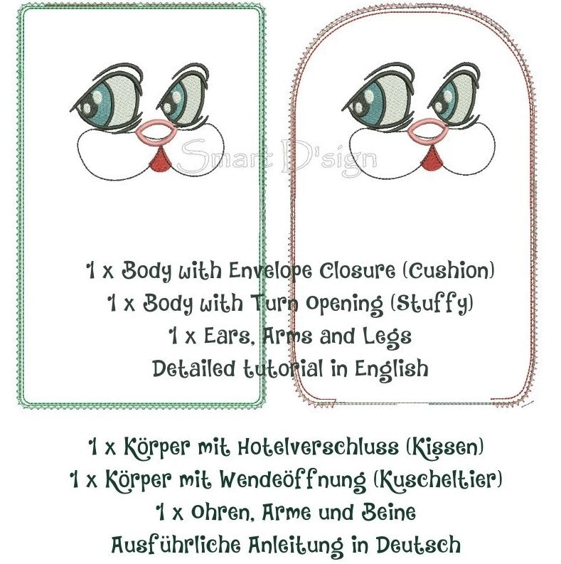 ITH CUSHION BUNNY Soft Toy Set