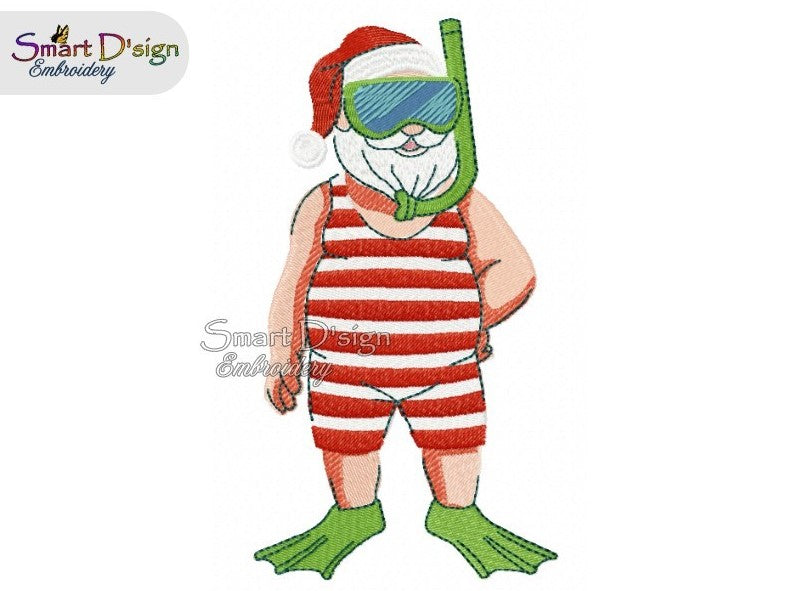 SOMMER SANTA mit SCHNORCHEL