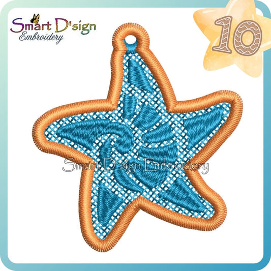 FSL Starfish Earrings (Two-Colour)