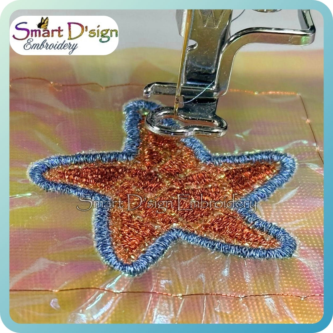 FSL Seestern Ohrringe (zweifarbig)