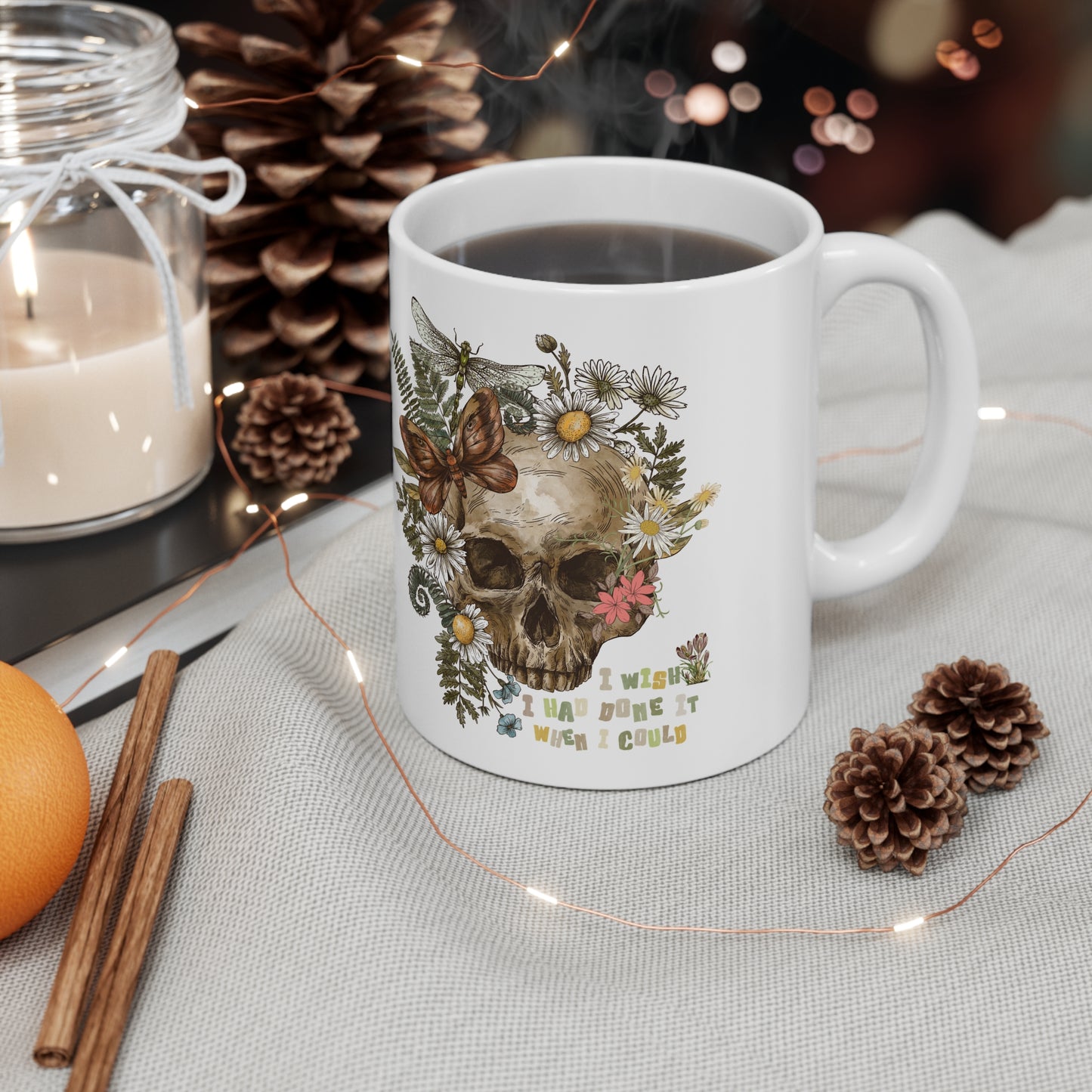 Halloween Skull TASSE - I wish I had done it when I could