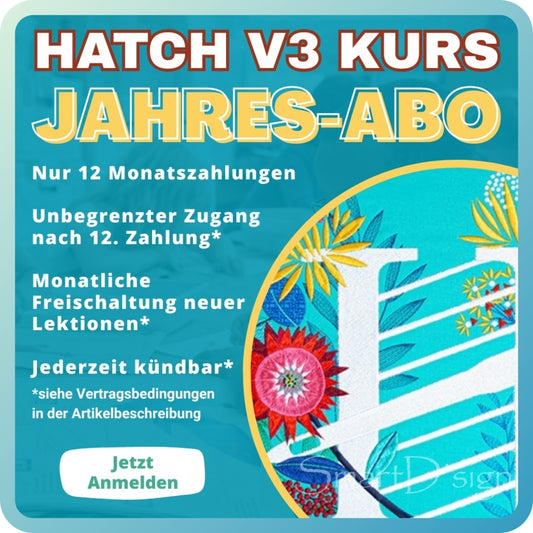Jahres-ABONNEMENT HATCH V3 Komplettkurs