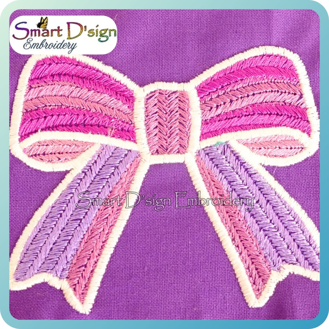 Schleife im Strick-Look