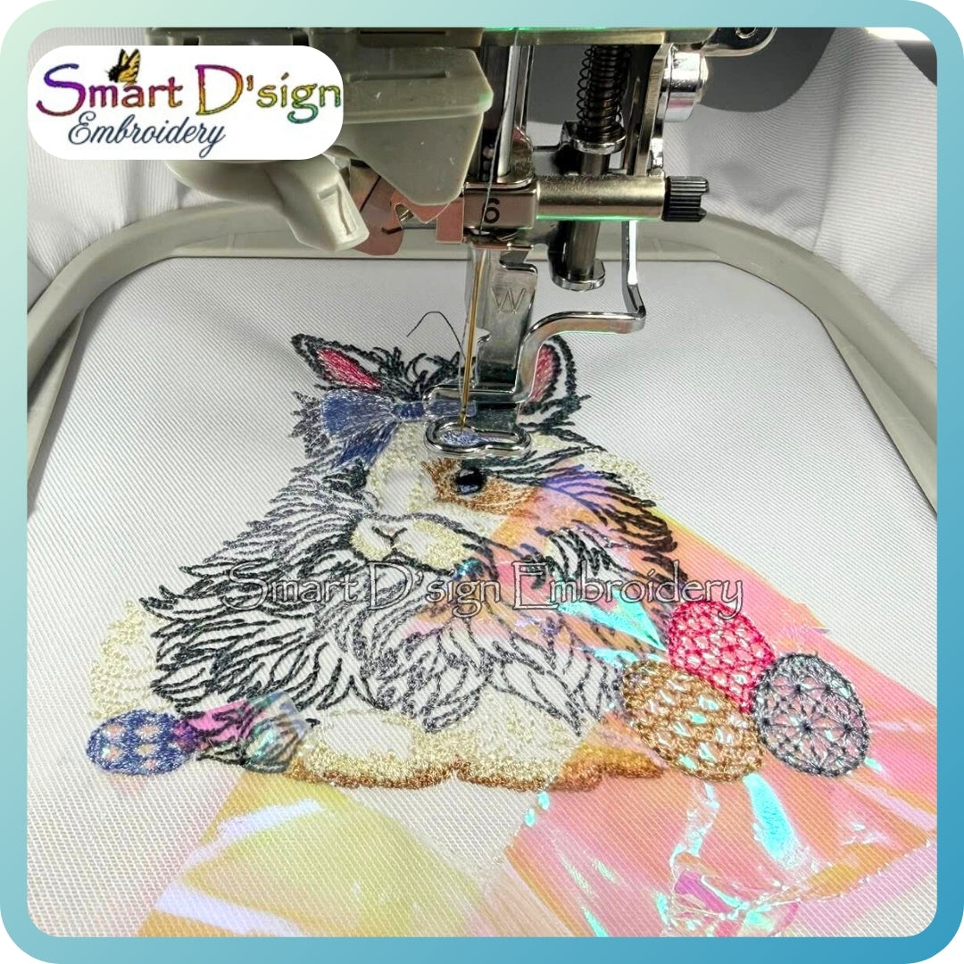 Cute Easter Bunny – Colour Line Art