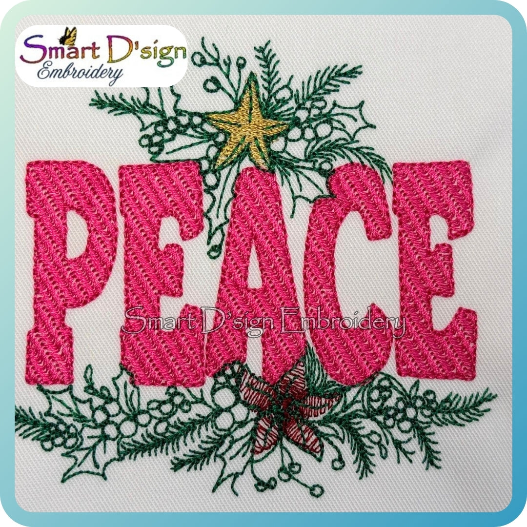 PEACE – Knitted Look Word Art