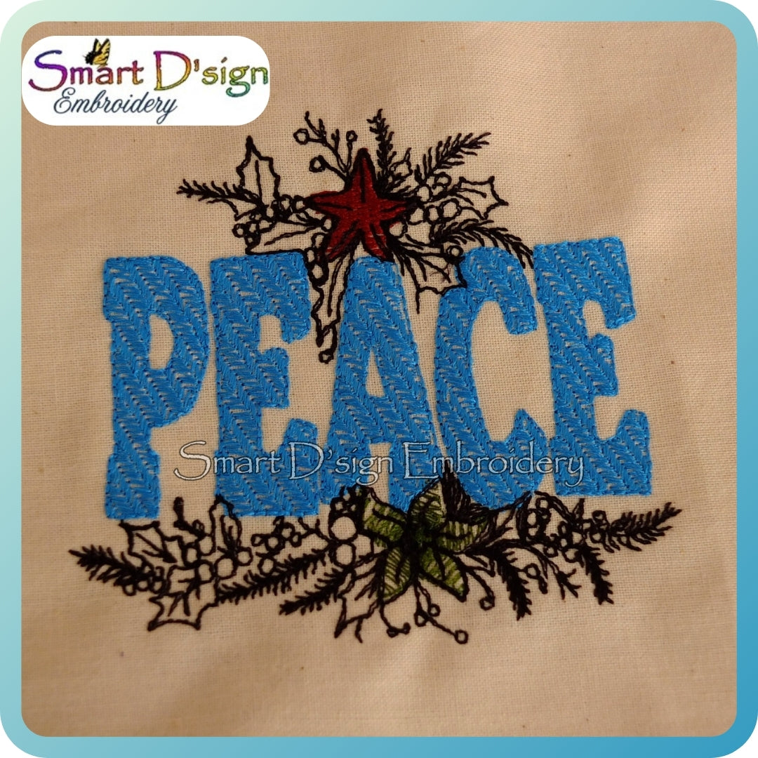 PEACE – Knitted Look Word Art