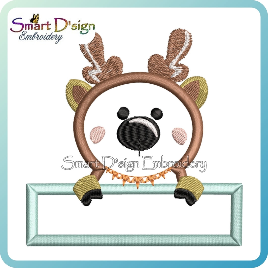 Reindeer Head Appliqué