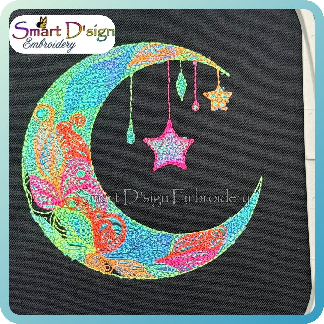 Federmond (Farbenfrohe Lineart)