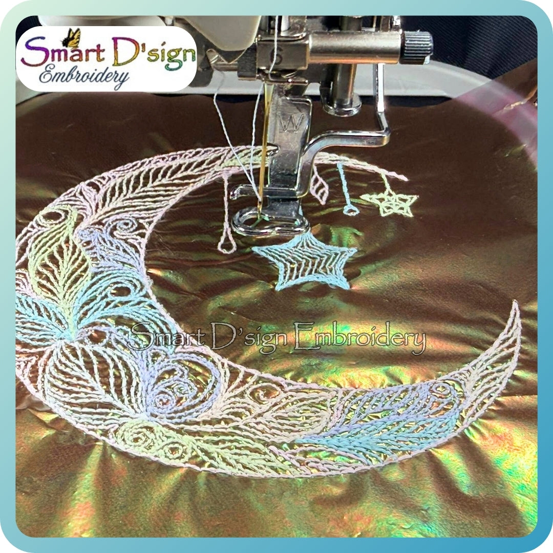 Federmond (Farbenfrohe Lineart)