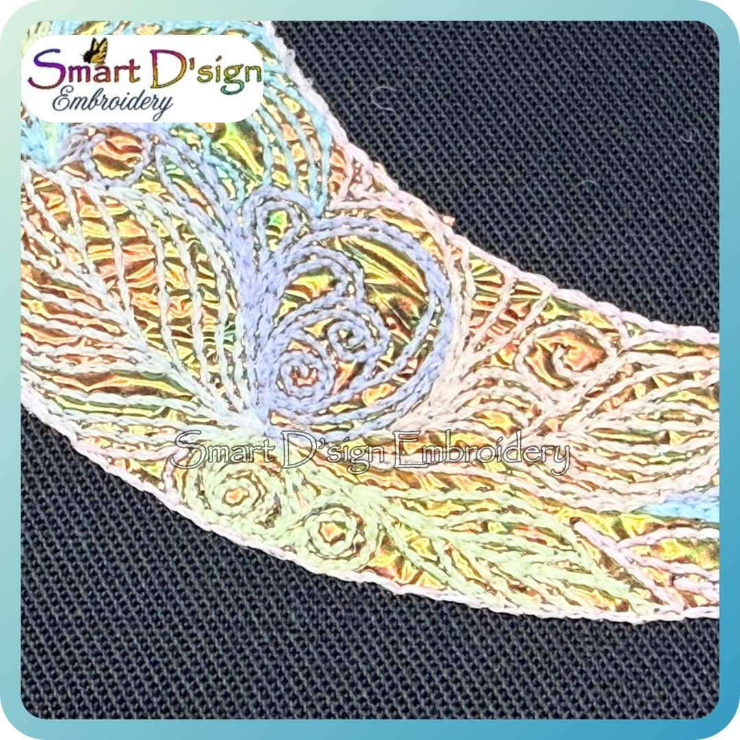 Federmond (Farbenfrohe Lineart)