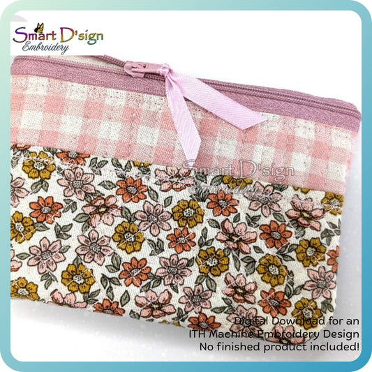 ITH TOP STRIPE QUILTED ZIPPER BAG – 11 Hoop Sizes & Bundle Option