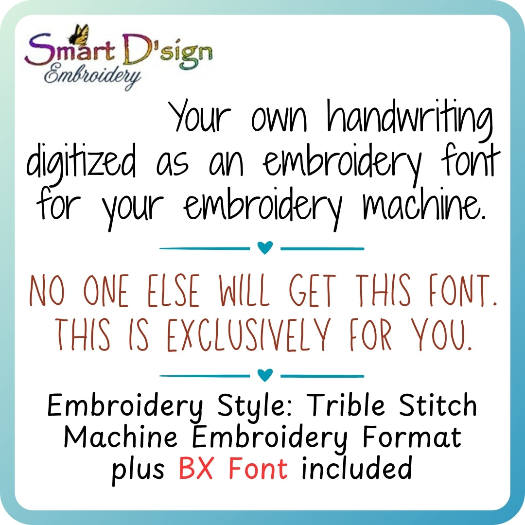 DEINE EIGENE HANDSCHRIFT - Digitalisierung deiner individuellen Schriftart
