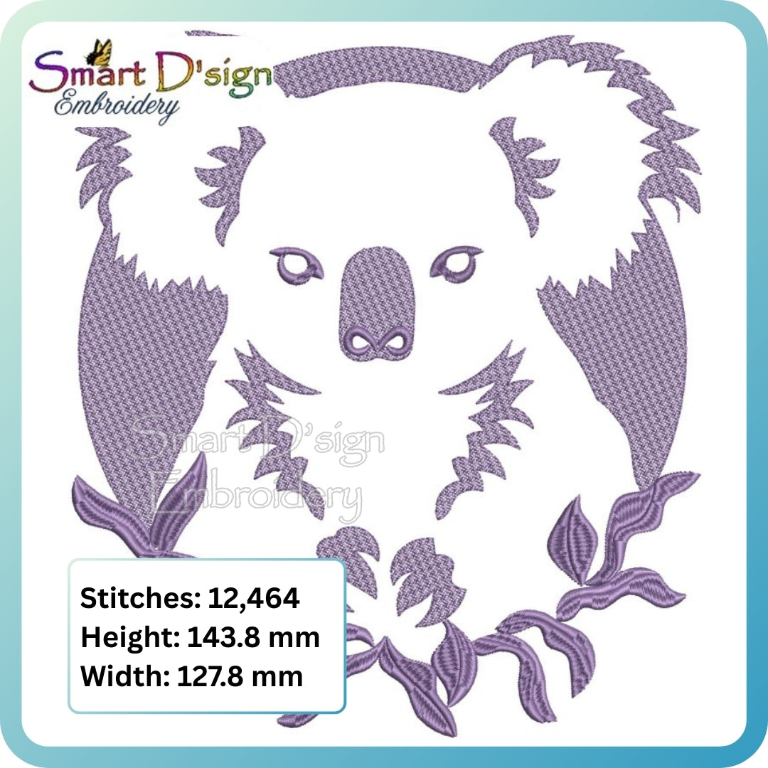 EMBOSSED] KOALA in 8 Sizes – Smart D'sign Embroidery